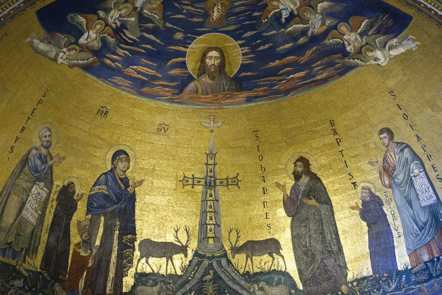 Rome Saint John Lateran Apse Mosaic by Jacopo Torriti