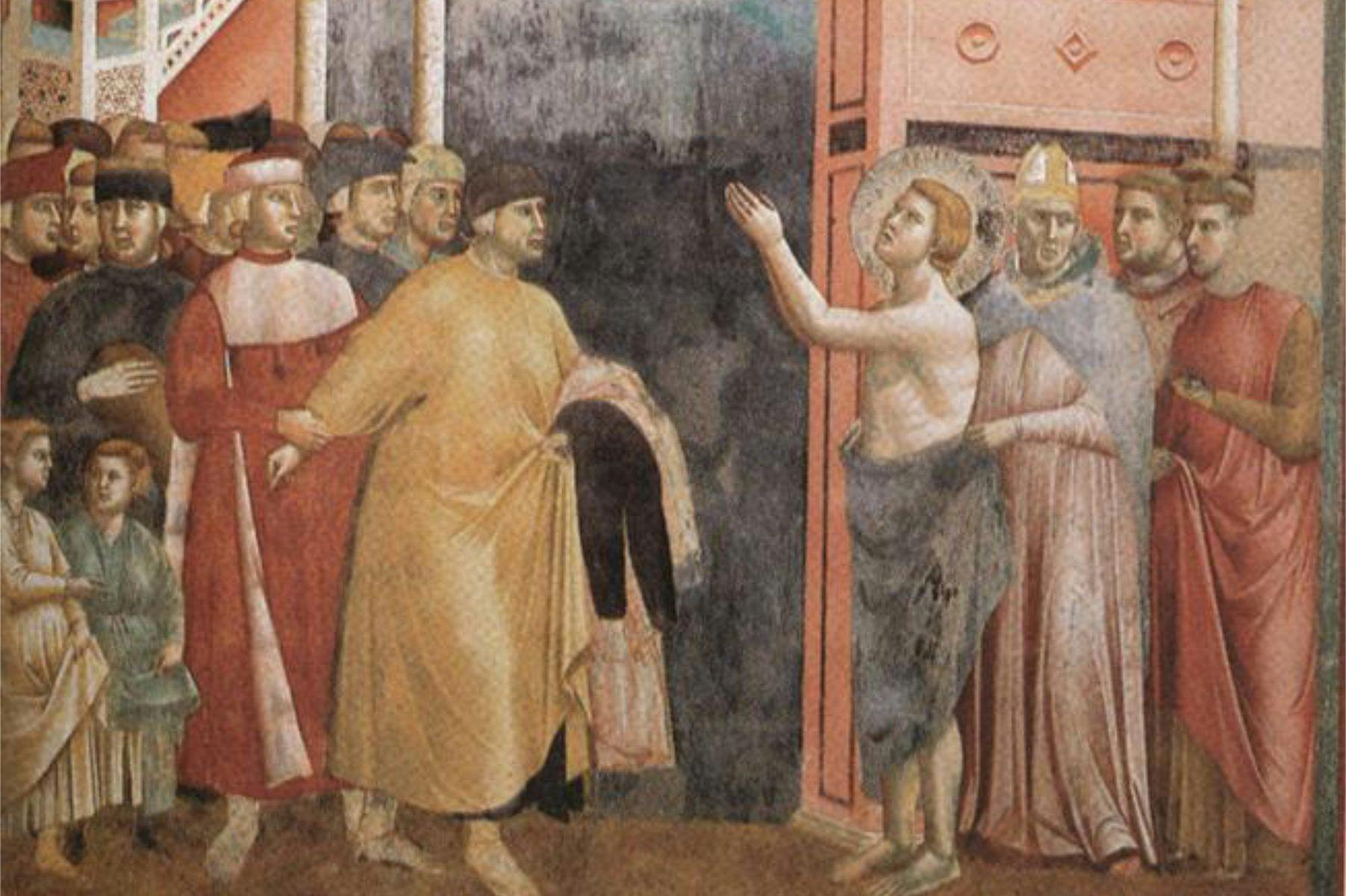 Giotto Renunciation of Worldly Goods Upper Basilica Saint Francis Assisi