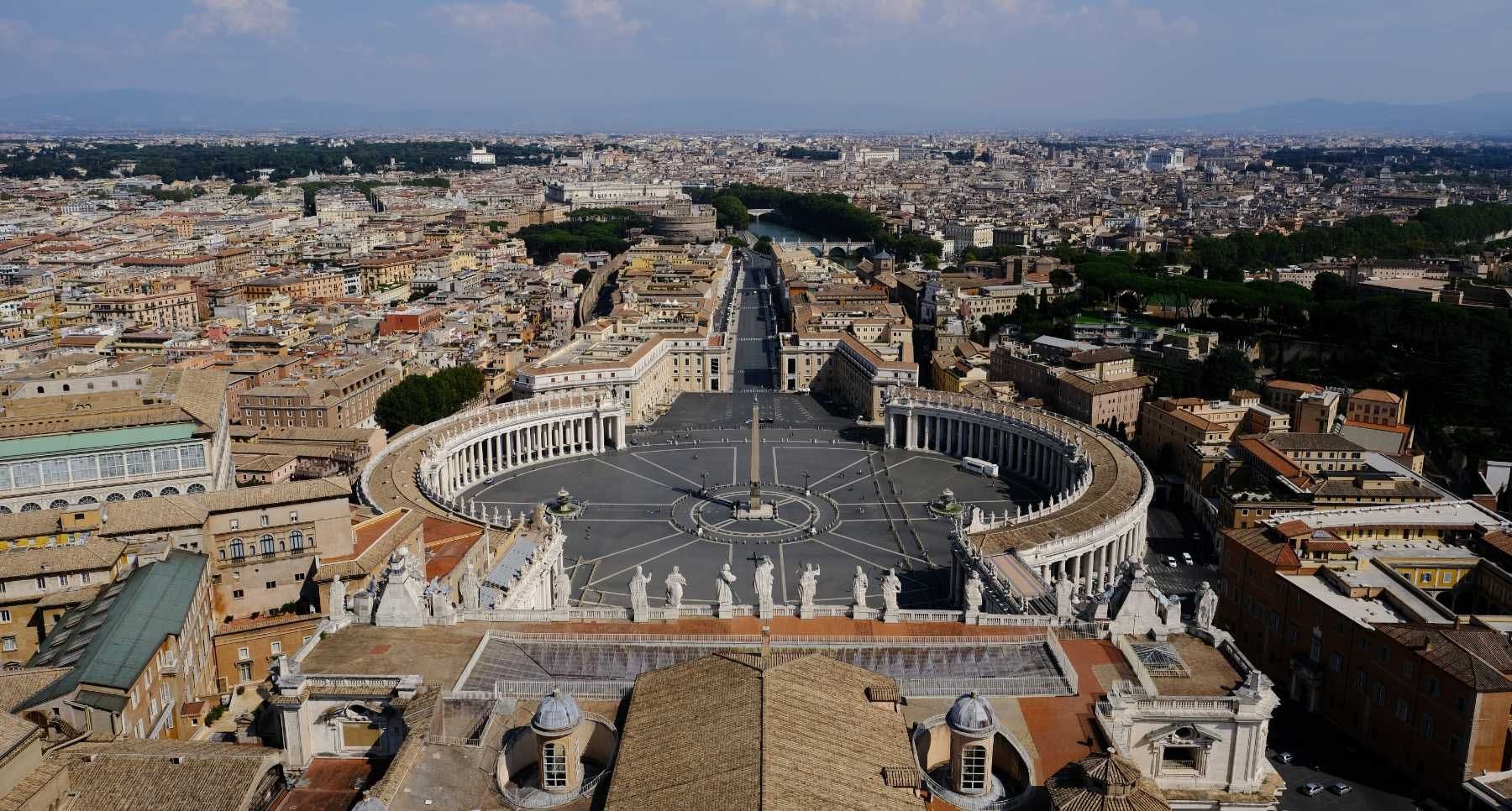 Rome Vatican Saint Peter Basilica Square from the Dome