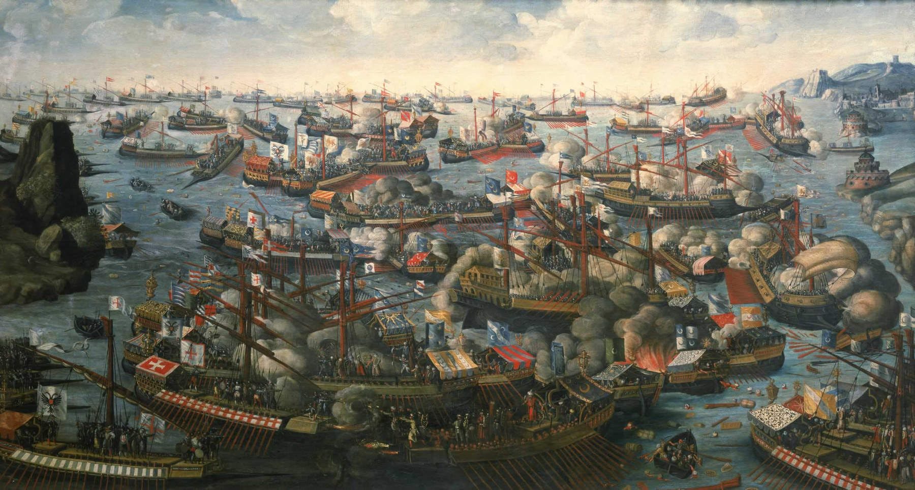 battle of lepanto ships letter 1571 Catholic