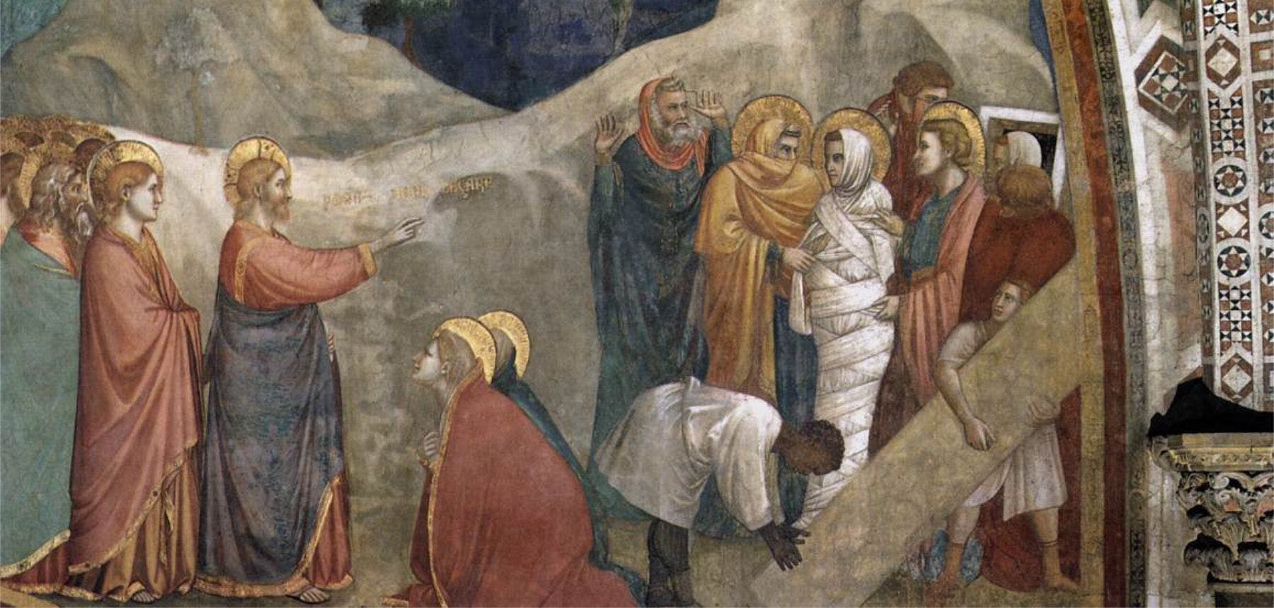 Giotto Raising of Lazarus Lower Basilica Saint Francis Assisi