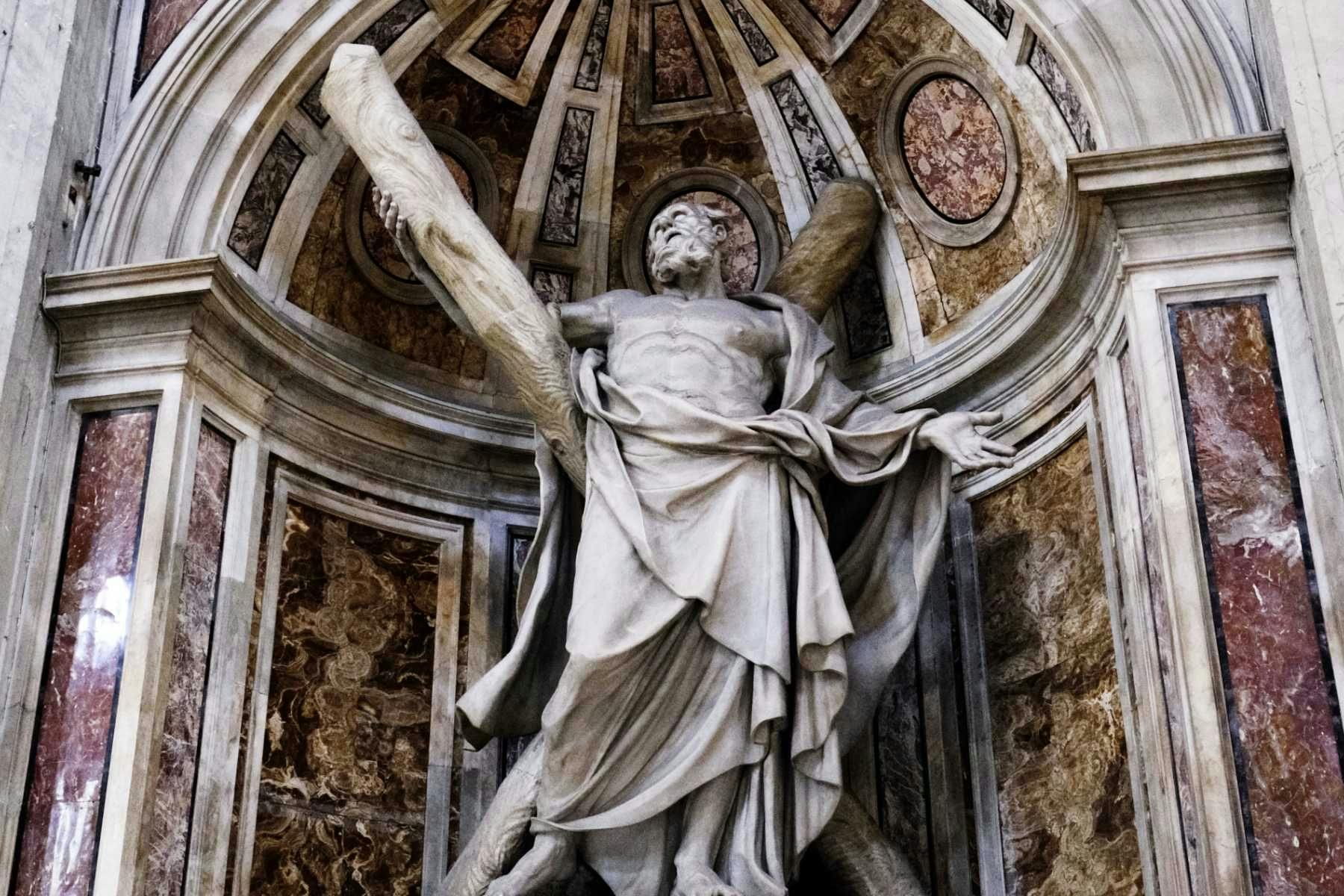 Rome Vatican Saint Peter Basilica Saint Andrew by Francois Duquesnoy