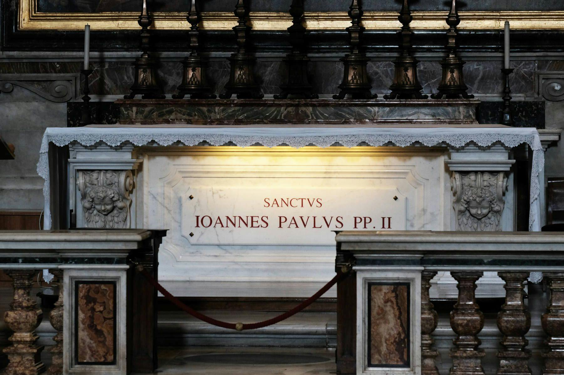 Rome Vatican Saint Peter Basilica Tomb of Pope Saint John Paul II